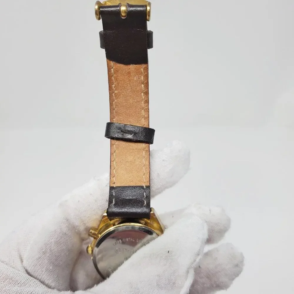 Disney  Mickey Mouse Musical Gold Watch RARE H2F